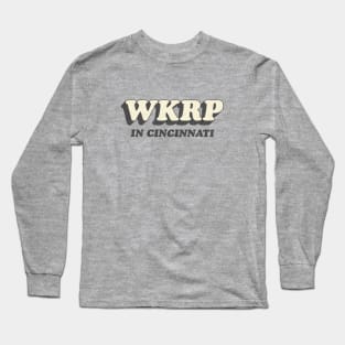 WKRP in Cincinnati Vintage Black Long Sleeve T-Shirt